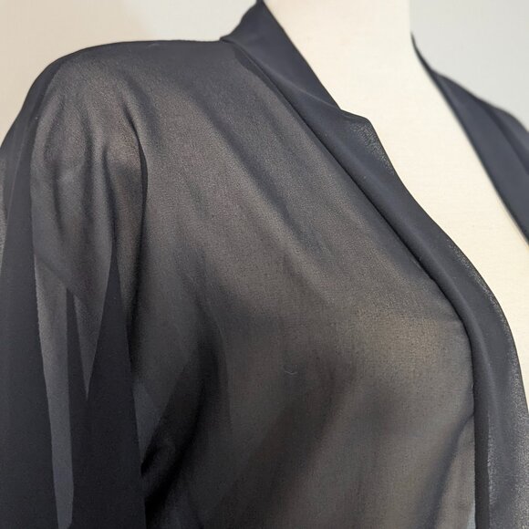 Black Sheer Kimono - Picture 6 of 6